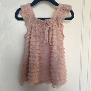 New Eliane et Lena Gauzy Pink Sleeveless Top 4T